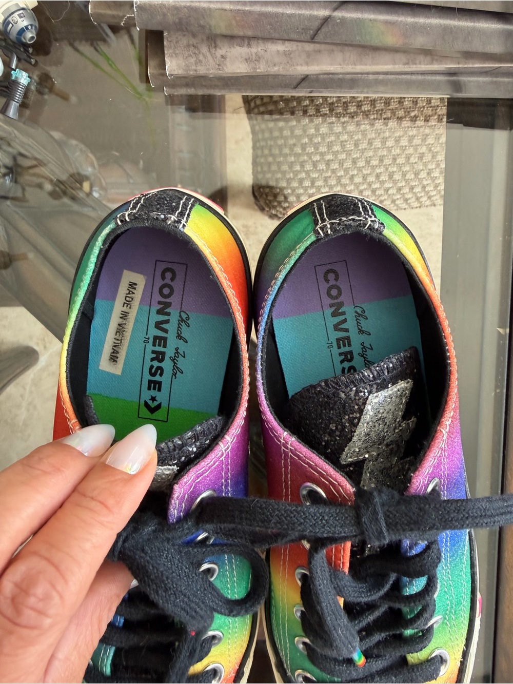Converse Multicolor Rainbow Low-Top Sneakers - Picture 7 of 9